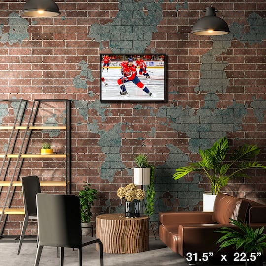 Connor McMichael 20" x 29" Framed Canvas Washington Capitals 31.5" x 22.5"